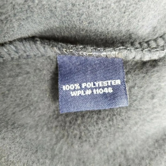 Vintage 1946 Partial Zip Fleece Knit Sweater in Mood Indigo Size L NWT - Picture 8 of 8